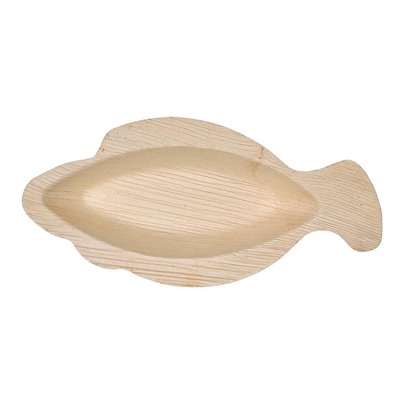 9" Fish Natural Palm Leaf Eco-Friendly Disposable Trays