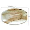 11.5" x 7.5" Oval Natural Palm Leaf Eco-Friendly Disposable Trays