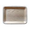 14" x 10" Rectangular Natural Palm Leaf Eco-Friendly Disposable Trays