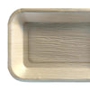 9" x 6" Rectangular Natural Palm Leaf Eco-Friendly Disposable Trays