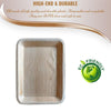 13" x 9" Stylish Rectangular Natural Palm Leaf Eco-Friendly Disposable Trays | Eco Party Warehouse