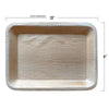 13" x 9" Rustic Rectangular Natural Palm Leaf Eco-Friendly Disposable Trays | Eco Party Warehouse