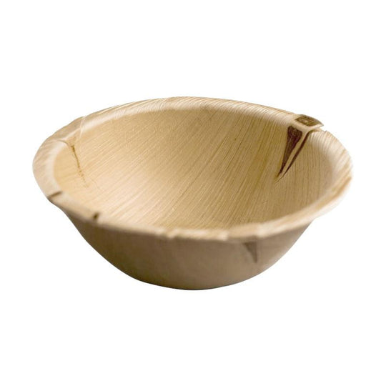 6" Round Palm Leaf Eco Friendly Soup Bowls