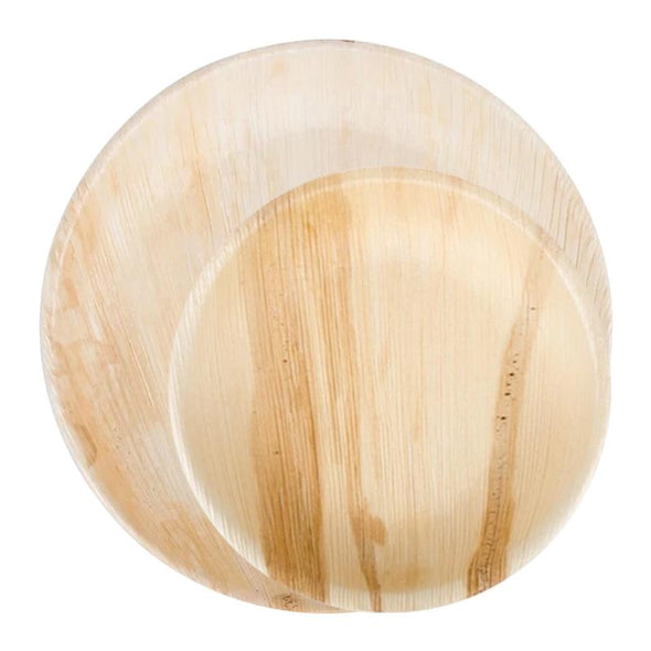 Round Palm Leaf Eco Friendly Disposable Dinnerware Value Set