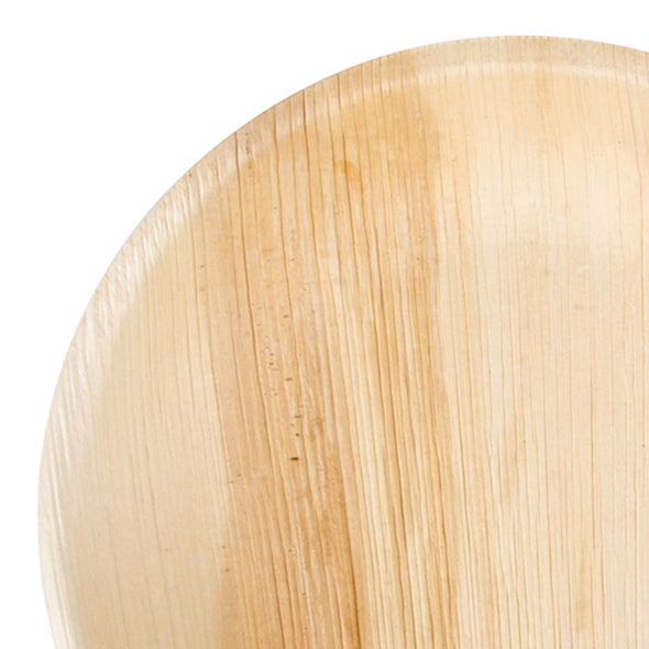 7" Round Palm Leaf Eco Friendly Disposable Salad Plates