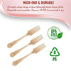 Silhouette Birch Wood Eco Friendly Disposable Dinner Forks