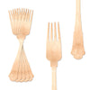 Silhouette Birch Wood Eco Friendly Disposable Dinner Forks