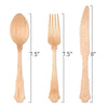 Silhouette Palm Leaf Eco Friendly Disposable Wooden Cutlery Set -  Spoons,  Forks and  Knives