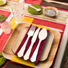 Silhouette Palm Leaf Eco Friendly Disposable Wooden Cutlery Set -  Spoons,  Forks and  Knives