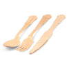 Silhouette Palm Leaf Eco Friendly Disposable Wooden Cutlery Set -  Spoons,  Forks and  Knives