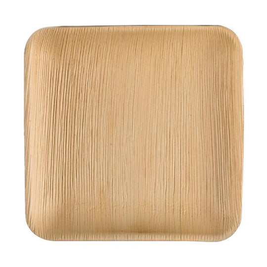 8" Square Palm Leaf Eco Friendly Buffet Plates
