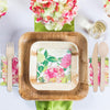 Square Palm Leaf Eco Friendly Disposable Wedding Value Set