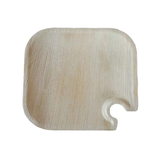 8.5" Square Palm Leaf Eco Friendly Wine Trays